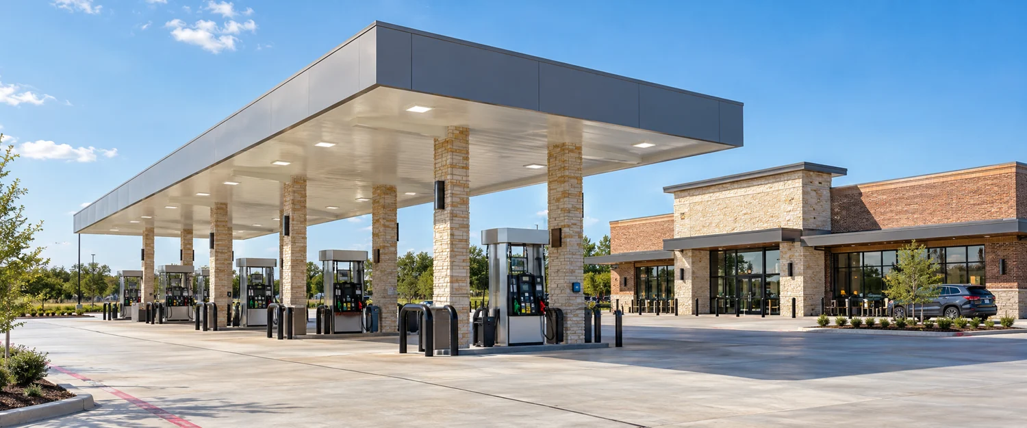Illustrative gas stations & convenience stores — completed design