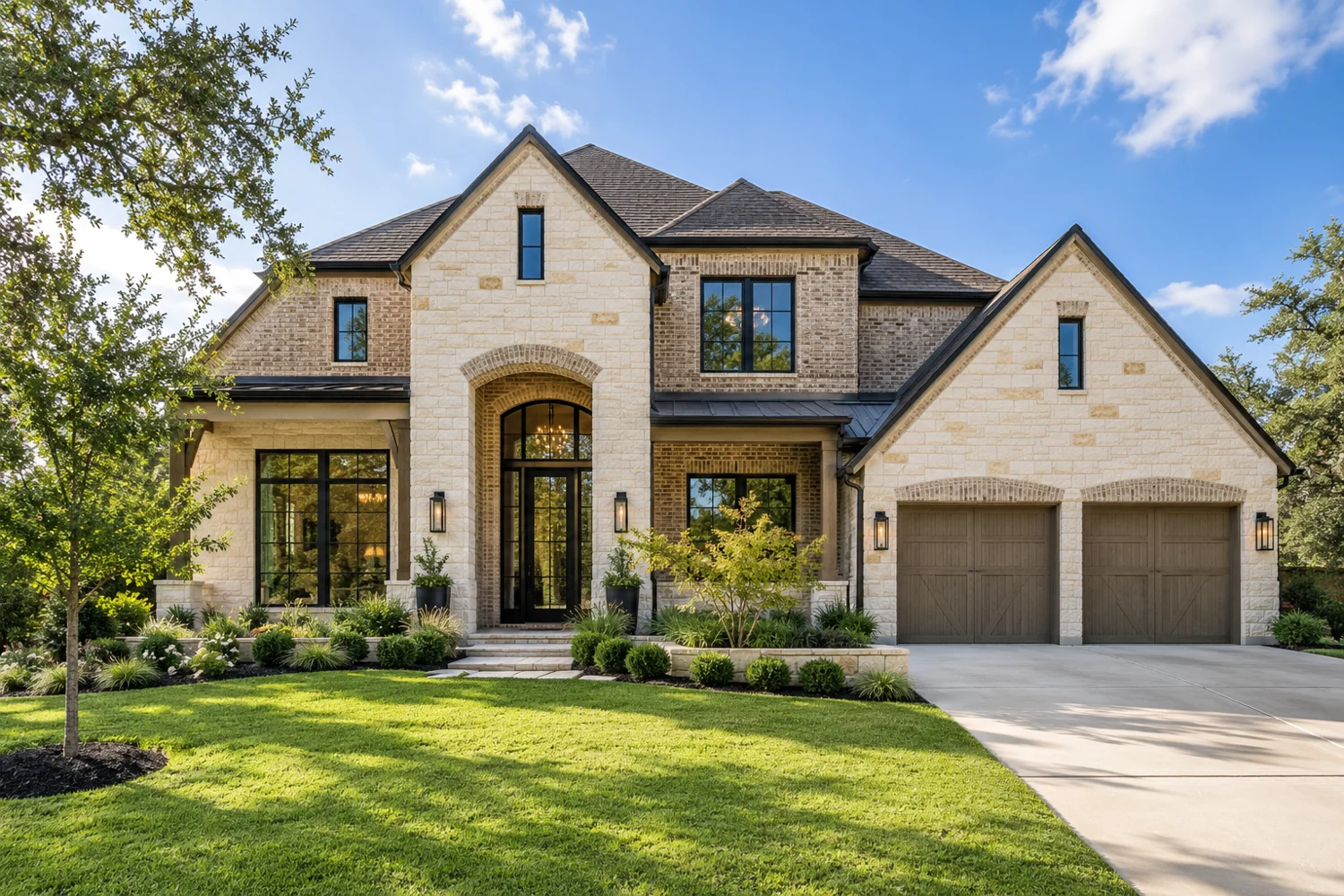 Illustrative completed custom home